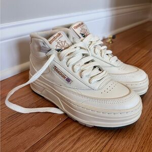 Reebok Off-White High-Top Sneakers